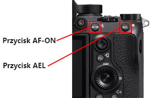 Przycisk AF-ON i przycisk AEL