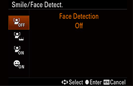Smile/Face Detection Off