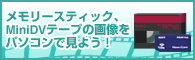 �������[�X�e�B�b�N�AMiniDV�e�[�v�̉摜���p�\�R���Ō��悤�I