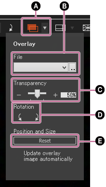 overlay buttons