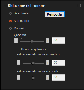 Riduzione del rumore