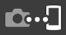 Smartphone Connection icon : White