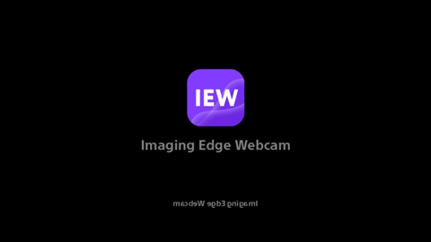 Imaging Edge Webcamのロゴが表示された画面。