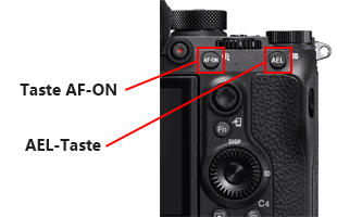 Taste AF-ON (AF-Ein) und AEL-Taste