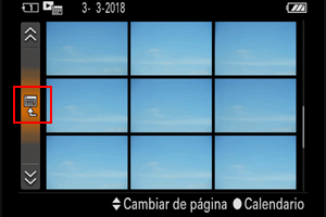 Modo de visualización en la visualización del índice