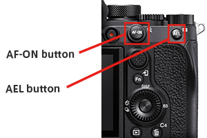 AF-ON button and AEL button
