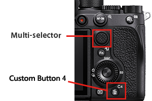 Botão central do botão multi-seletor, personalizado 4
