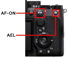 AF-ON button and AEL button
