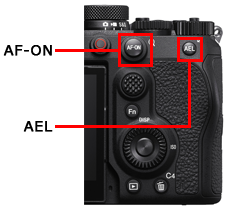 AF-ON button and AEL button
