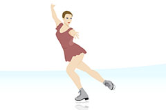 Illustration of figure skating