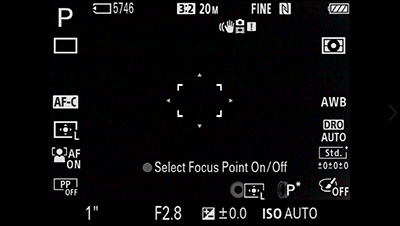 sony rx100 focus modes