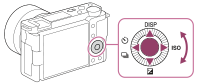 ZV-E10, Utilizar o seletor de controlo e o seletor de comando, Tutoriais