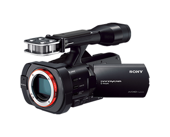 Videocamera met verwisselbare lens
