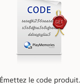 Émettez le code produit.